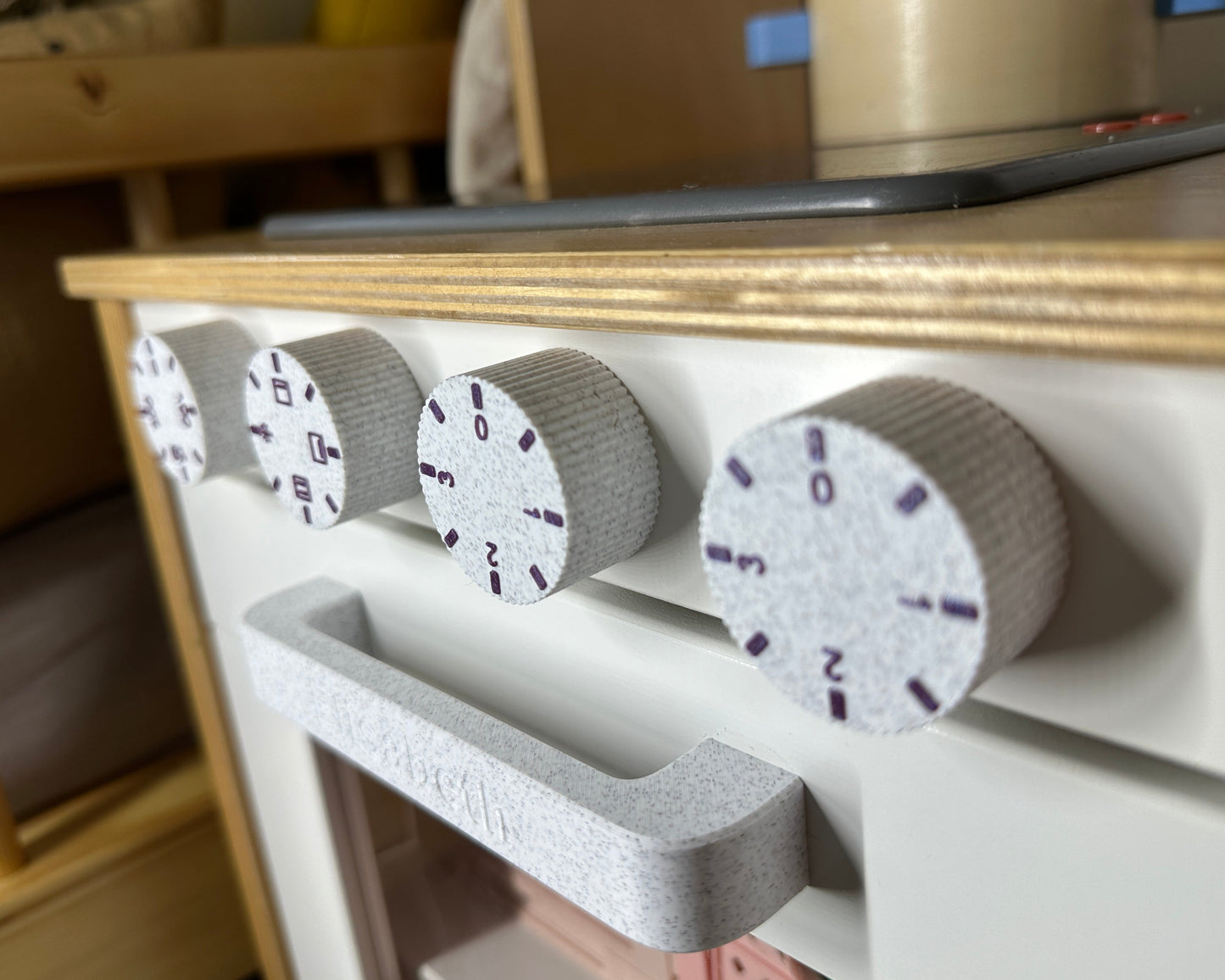 Drejeknapper til IKEA DUKTIG børnekøkken – til ovn og kogeplader
